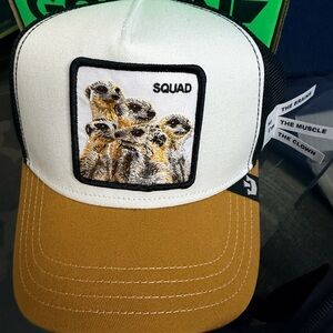 Goorin Bros "Squad" Limited Drop Trucker Hat with Meerkats NWT